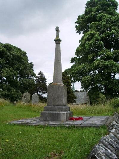 An image of the Sedgwick War Memorial at Crosscrake Church 