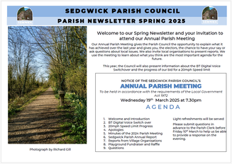 Parish Newsletter spring 2025 