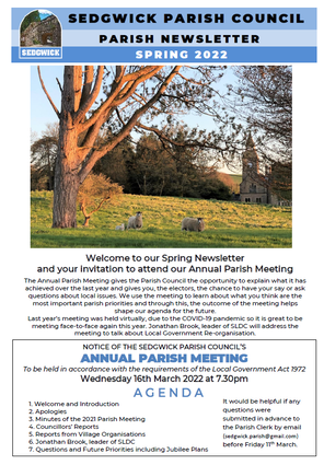 Parish Newsletter spring 2022 