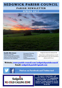 Sedgwick Village Parish Newsletter spring 2017
